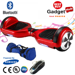 A classic red bluetooth hoverboard